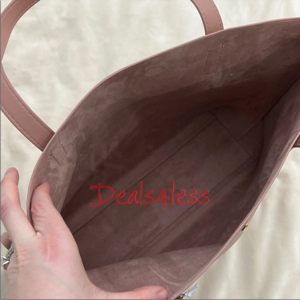 Michael Kors Tote Bag Purse Blush Gold Large Shoulder Bag Shopper Crossbody NEW - Picture 6 of 9